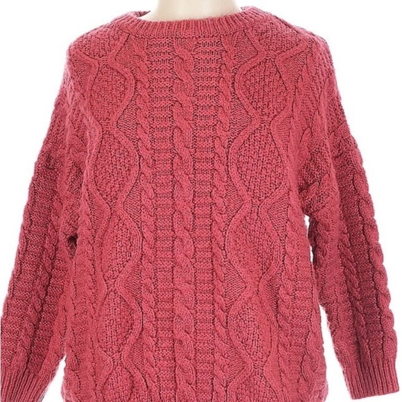 POL Sweaters - POL Textured Knit Sweater - Pink , Cozy thick Sweater